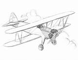 Biplane Drawing Getdrawings Drawings sketch template