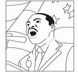 Coloring Martin Luther King Pages Peaceful Getcolorings Jr Printable Color sketch template