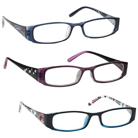 uv reader lightweight reading glasses designer style womens ladies inc