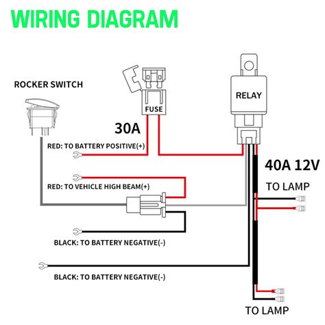 wiring diagram  light bar  high beam