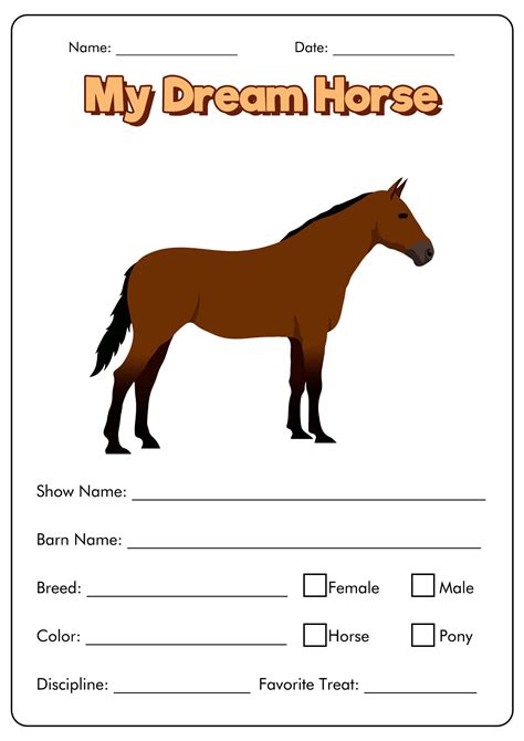 printable horse worksheets printable printable word searches