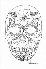 Coloring Dead Pages Skull Muertos Dia Los Grateful Printable Template Popular Coloringhome sketch template