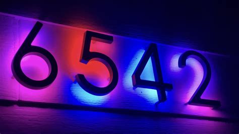 backlit house numbers wled