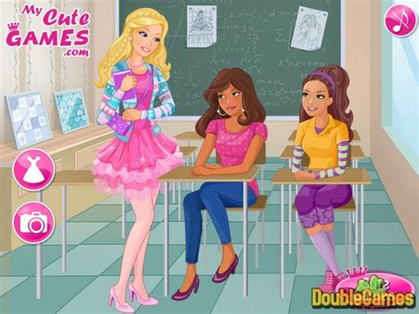 Barbie College Barbie College Fashion Challenge Girl Games