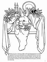 Coloring Rabbit Velveteen Pages Christmas Doverpublications sketch template