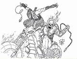 Coloring Scorpion Pages Ghost Rider Mortal Kombat Vs Printable Ghostrider Colouring Drawing Original Deviantart Drawings Spawn Color Print Getdrawings Soldier sketch template