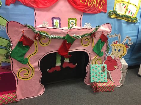 grinch  stole christmas party decorations  teachers lounge