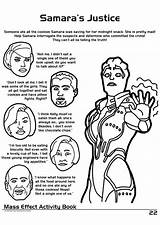 Mass Effect Activity Coloring Book Friends sketch template
