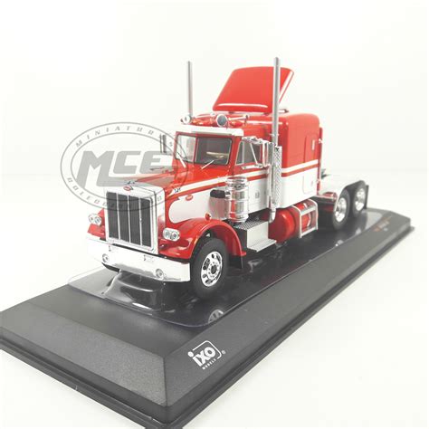 camion truck americano peterbilt   blancorojo ixo models miniaturas coleccion