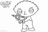 Pages Coloring Stewie Guy Family Lois Gun Printable Color Kids sketch template