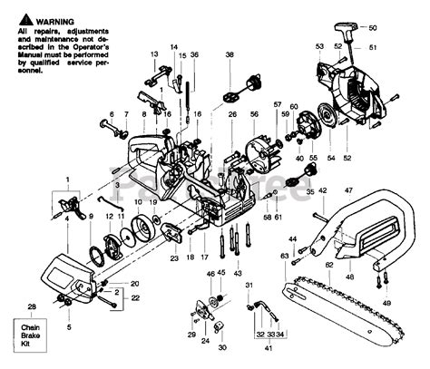 poulan  poulan chainsaw handle external power unit parts lookup  diagrams partstree