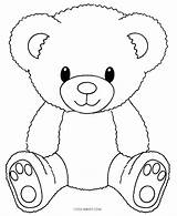 Bear Coloring Pages Teddy Baby Getdrawings sketch template