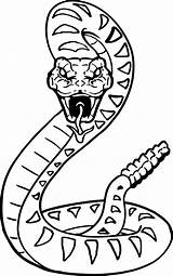 Snake Coloring Pages Snakes Kids Rattlesnake Drawing Easy Anaconda Jungle Cobra Rainforest Scary Animal Color Printable Drawings Viper Diamondback Cool sketch template