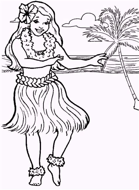 hawaii themed coloring pages coloring pages