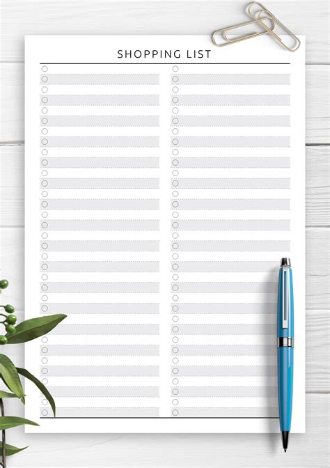 grocery list printable grocery list template grocery shopping list