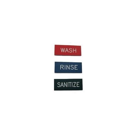 wash rinse sanitize signs pk   compartment sink walmartcom