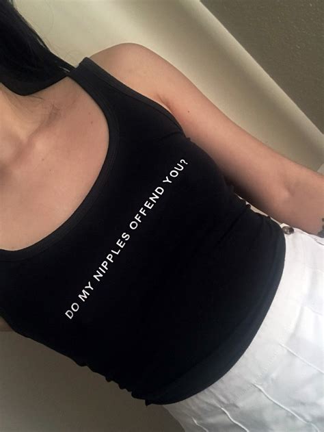 Do My Nipples Offend You Womens Crop Tank Xs 2xl Etsy