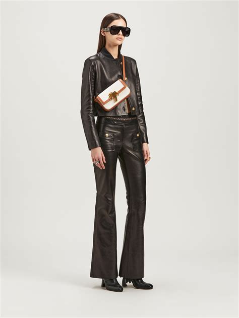 flare leather pants palm angels official