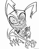 Scary Coloring Pages Coloring4free Animal Related Posts sketch template