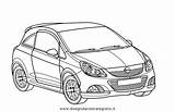 Opel Corsa Trasporto Mezzi Automobili sketch template