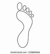 Footprint sketch template