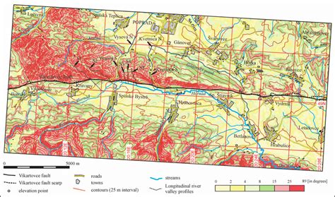 slope map  principal geomorphological units  location   scientific diagram