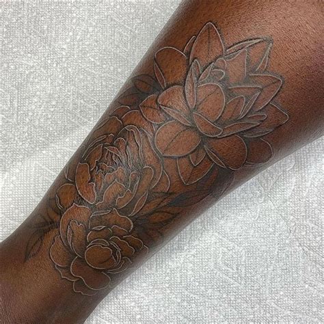 Color Tattoos On Dark Skin Healed