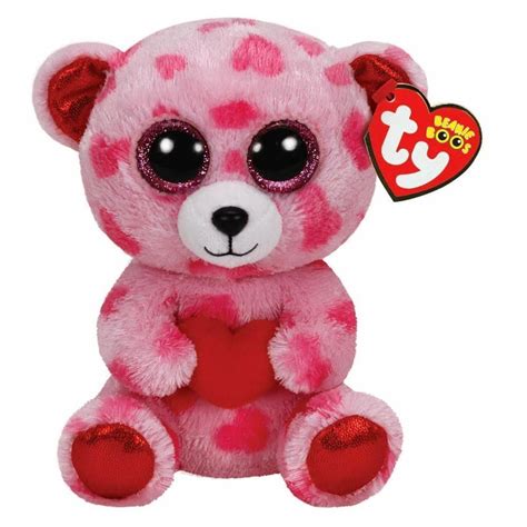New Ty Beanie Boos Sweetikins The Bear With Red Heart Valentines