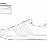 Sneaker Recuerdos sketch template