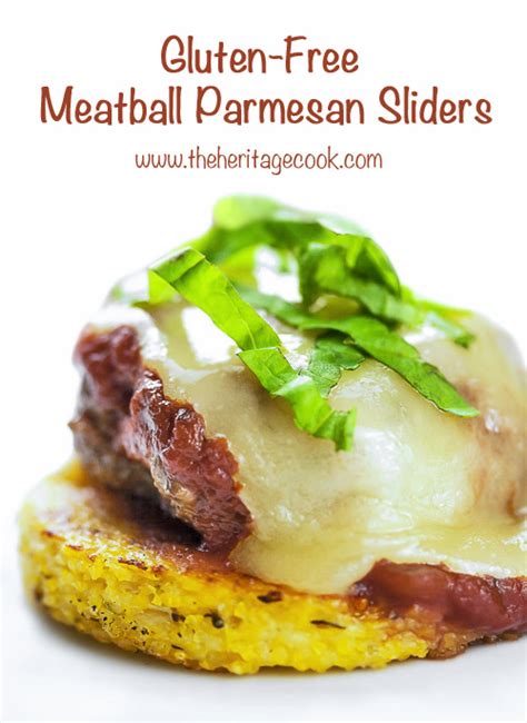 Gluten Free Meatball Parmesan Sliders • The Heritage Cook