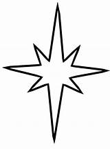 Star Christmas Coloring Clipart Tree Drawing Kids Simple Stars Bethlehem Svg North Pages Shooting Step Drawings Transparent Nativity Template Library sketch template