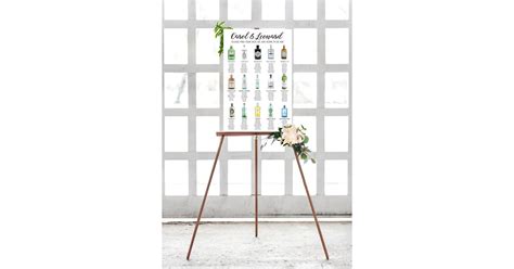 alcohol themed table plan unconventional seating charts