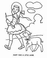 Lamb Little Coloring Mary Had Pages Drawing Her She Wherever Following Color Who Getcolorings Getdrawings Printable Print Goes sketch template