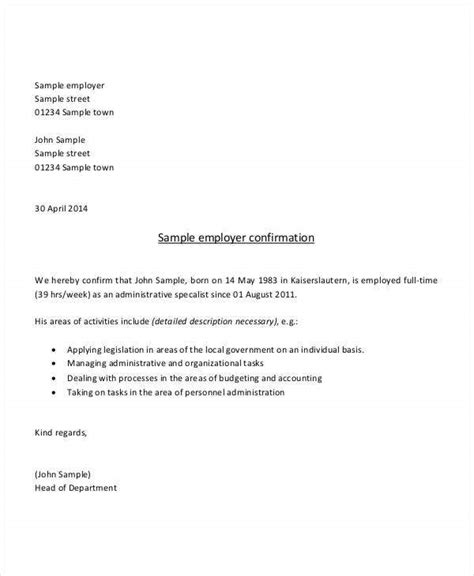 confirmation letter template word