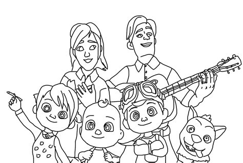 cocomelon coloring pages  printable coloring pages