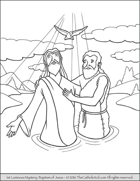 baptism coloring pages printables  getcoloringscom  printable