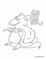 Coloring Rat Pages Year Zodiac Chinese Drawing Hellokids Print Color Getdrawings Rats Popular Books sketch template