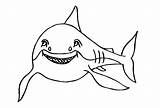 Haifisch Ausmalbilder Ausdrucken Drucken Malvorlagen sketch template