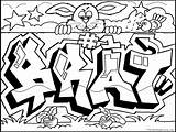Coloring Graffiti Pages Print sketch template