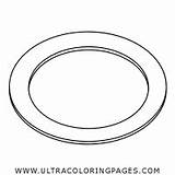 Plate Coloring Dinner Template sketch template