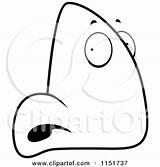 Nose Coloring Clipart Cartoon Character Pro Sick Outlined Vector Cory Thoman Pages Search Small Again Bar Case Looking Don Print sketch template