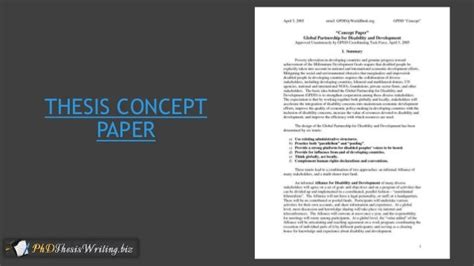 thesis concept paper format thesis title ideas  college