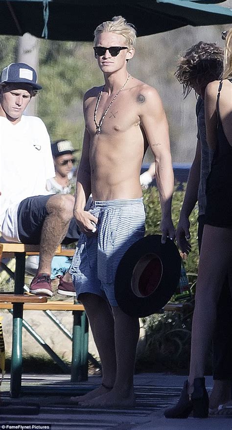 shirtless cody simpson shows off defined abs in malibu daily mail online