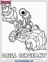 Sergeant Skylanders sketch template