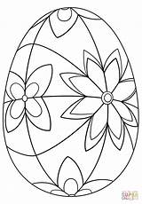 Coloring Easter Egg Pages Detailed Printable Paper sketch template