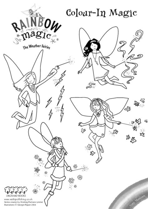 bild galeria rainbow magic fairy coloring pages