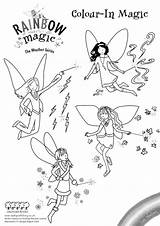 Rainbow Magic Coloring Colouring Scholastic Pages Fairy Kids Book Fairies Print Party Emily Birthday sketch template