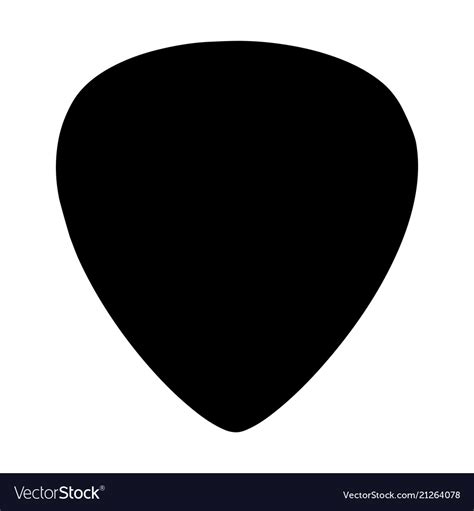 guitar pick icon royalty  vector image vectorstock