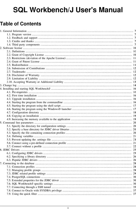 Sql Workbench J User S Manual Sqlworkbench