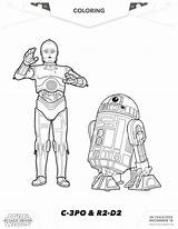 Wars Colorear R2 Force 3po Awakens Activity Coloriages Sweeps4bloggers Mama Hispanaglobal Hispana Global sketch template